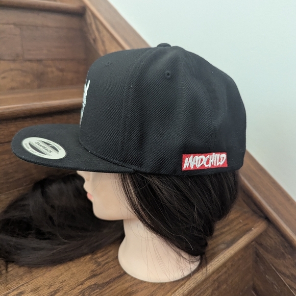 Black Dead Viking Skull Embroidered Snapback Hat Madchild OS - Picture 6 of 13